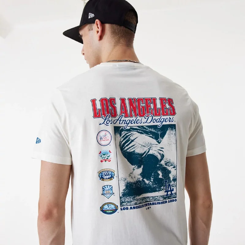 Men's moisture - wicking athletic t - shirts for intense workoutsLA Dodgers MLB Team Graphic White T-Shirt Men's moisture - wicking athletic t - shirts for intense workoutsLA Dodgers MLB Team Graphic White T-Shirt
