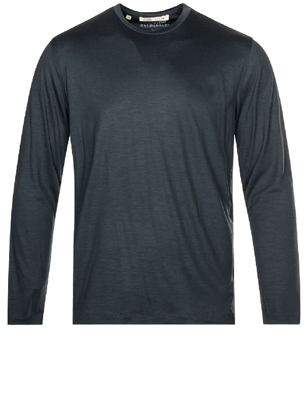 Men's organic cotton crew - neck t - shirts for everyday comfortLong Sleeve T-Shirt Green Men's organic cotton crew - neck t - shirts for everyday comfortLong Sleeve T-Shirt Green