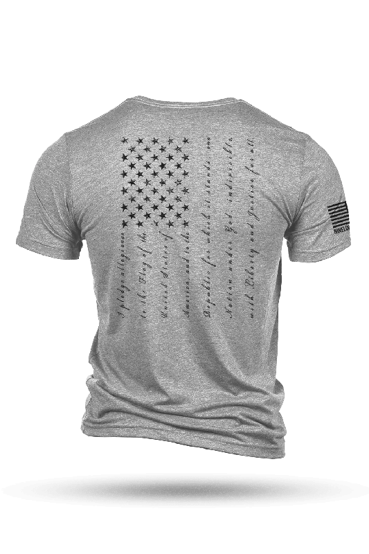 Men's eco - friendly recycled t - shirts for sustainable fashion choicesThe Pledge - T-Shirt