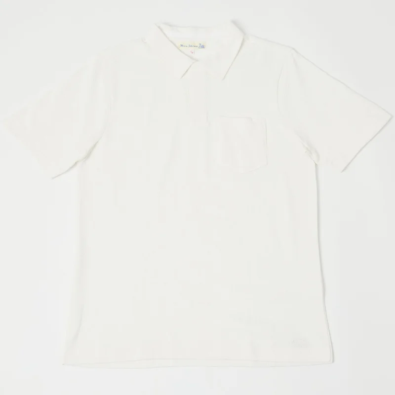Men's slim fit short sleeve polo shirts with contrast collarsMerz b. Schwanen 2PKPL Pocket Polo Shirt - White Men's slim fit short sleeve polo shirts with contrast collarsMerz b. Schwanen 2PKPL Pocket Polo Shirt - White