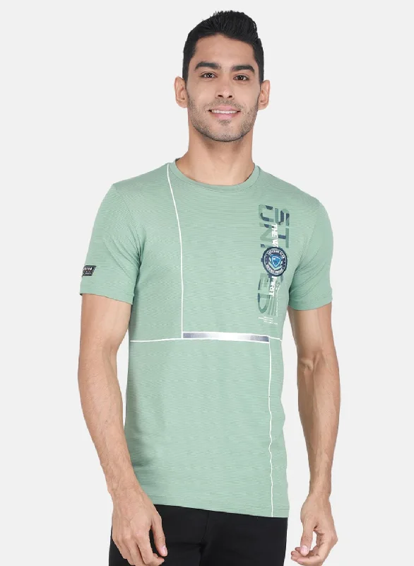 Men's eco - friendly recycled t - shirts for sustainable fashion choicesMen Green Printed T-Shirt Men's eco - friendly recycled t - shirts for sustainable fashion choicesMen Green Printed T-Shirt