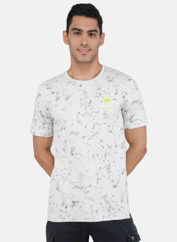 Men's lightweight performance t - shirts for running marathonsMen Grey Printed T-Shirt Men's lightweight performance t - shirts for running marathonsMen Grey Printed T-Shirt