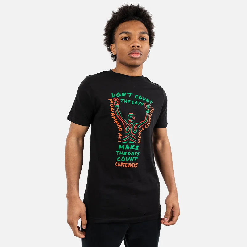 Men's ribbed t - shirts with a textured finish for added styleMUHAMMAD ALI DAYS COUNT SHIRT Men's ribbed t - shirts with a textured finish for added styleMUHAMMAD ALI DAYS COUNT SHIRT