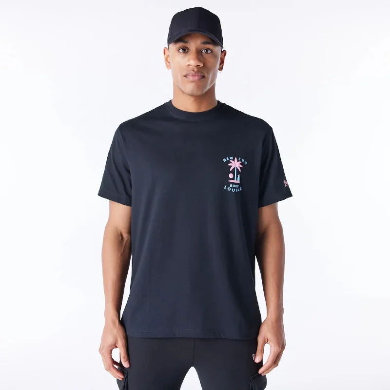 Men's lightweight performance t - shirts for running marathonsNew Era Korea Surf Lounge Black T-Shirt Men's lightweight performance t - shirts for running marathonsNew Era Korea Surf Lounge Black T-Shirt