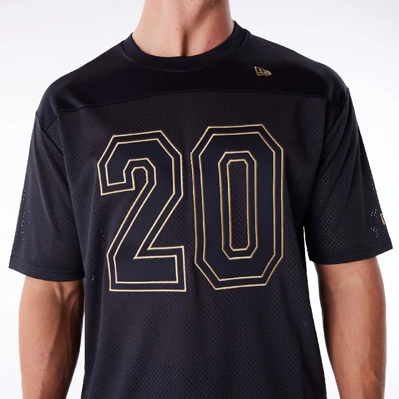 Men's UV - protection t - shirts for outdoor activities in the sunNew Era Mesh Black Jersey Men's UV - protection t - shirts for outdoor activities in the sunNew Era Mesh Black Jersey