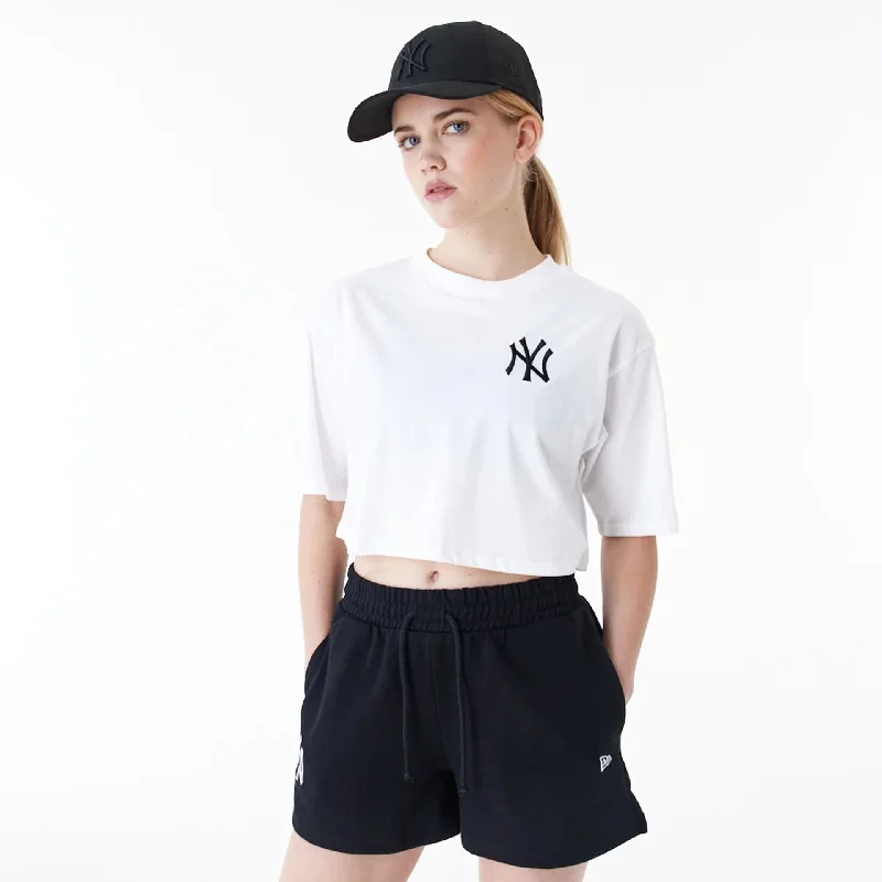 Men's eco - friendly recycled t - shirts for sustainable fashion choicesNew York Yankees Womens MLB Lifestyle White Crop T-Shirt Men's eco - friendly recycled t - shirts for sustainable fashion choicesNew York Yankees Womens MLB Lifestyle White Crop T-Shirt