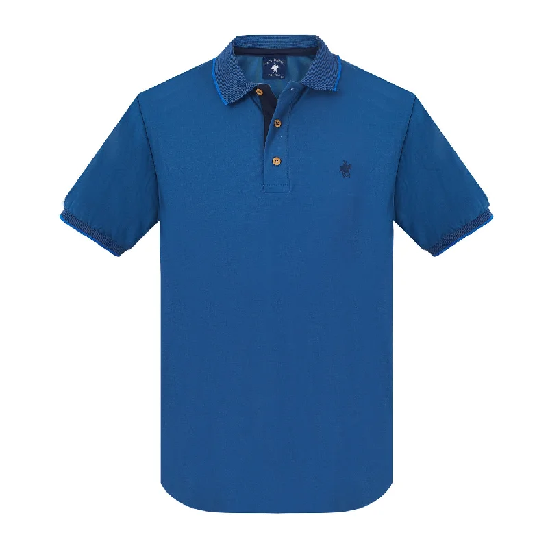 Men's button - down spread collar polo shirts for business casualPBD90070PET