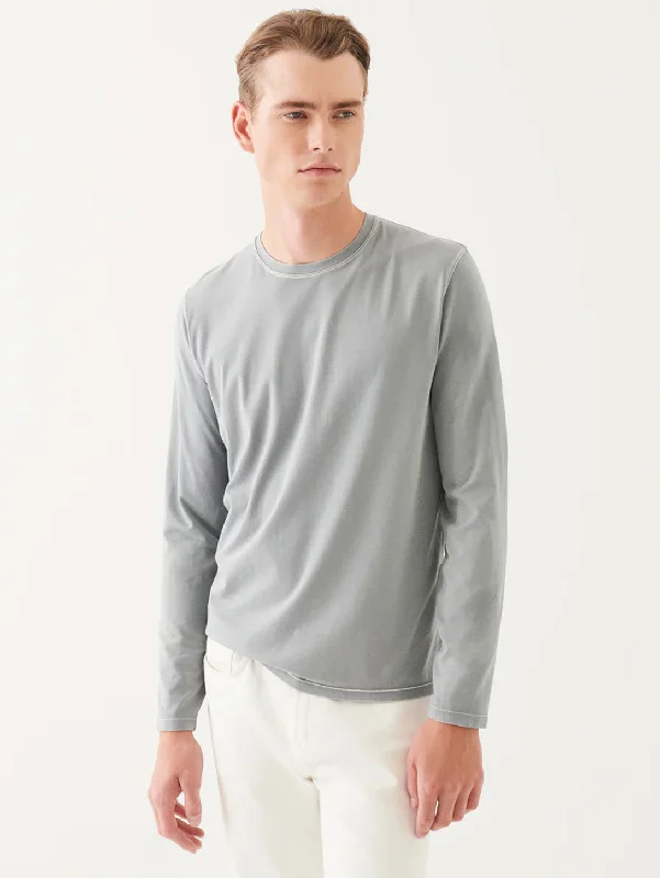 Men's printed Hawaiian t - shirts for tropical vacationsPima Cotton Vintage Wash Long Sleeve Tee - Grey Mist Mélange Men's printed Hawaiian t - shirts for tropical vacationsPima Cotton Vintage Wash Long Sleeve Tee - Grey Mist Mélange