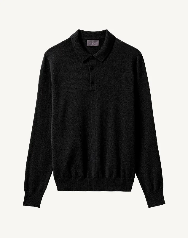Men's stretchable athletic polo shirts for fitness workoutsPolo manches longues