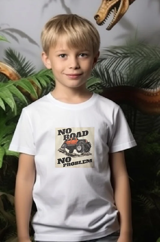 Men's high - collar polo shirts with a modern twistPolo Republica Boy's No Road Printed Tee Shirt Men's high - collar polo shirts with a modern twistPolo Republica Boy's No Road Printed Tee Shirt