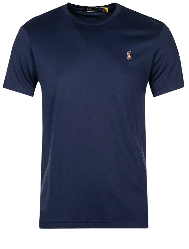 Men's ribbed t - shirts with a textured finish for added stylePima Polo Tshirt Cruise Navy Men's ribbed t - shirts with a textured finish for added stylePima Polo Tshirt Cruise Navy
