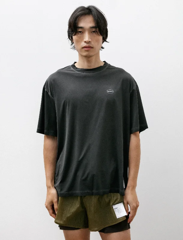 Men's mock - neck t - shirts with a modern and sleek styleAuralite T-Shirt Pigment Black Men's mock - neck t - shirts with a modern and sleek styleAuralite T-Shirt Pigment Black