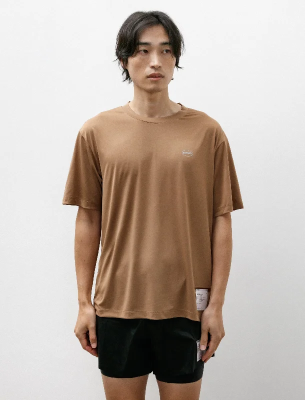 Men's short - sleeve linen t - shirts for summer beach outingsAuralite T-Shirt Pigment Mocha Men's short - sleeve linen t - shirts for summer beach outingsAuralite T-Shirt Pigment Mocha
