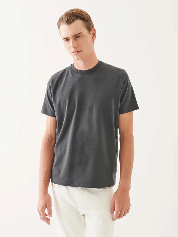 Men's antimicrobial t - shirts for odor - free freshness during travelPima Stretch Brushed T-Shirt - Soot Men's antimicrobial t - shirts for odor - free freshness during travelPima Stretch Brushed T-Shirt - Soot