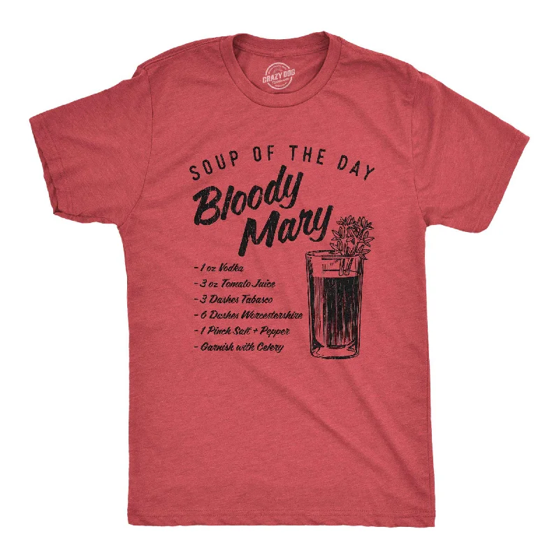 Men's distressed denim - look t - shirts with a rugged appealSoup Of The Day Bloody Mary Men's T Shirt Men's distressed denim - look t - shirts with a rugged appealSoup Of The Day Bloody Mary Men's T Shirt
