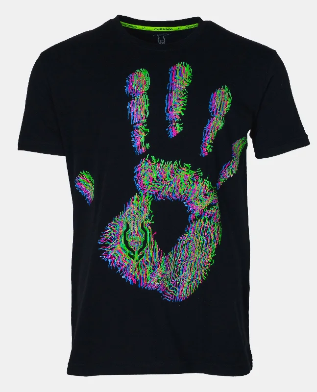 Men's smart - casual checkered t - shirts for semi - formal occasionsMENS TALK TO THE HAND T-SHIRT