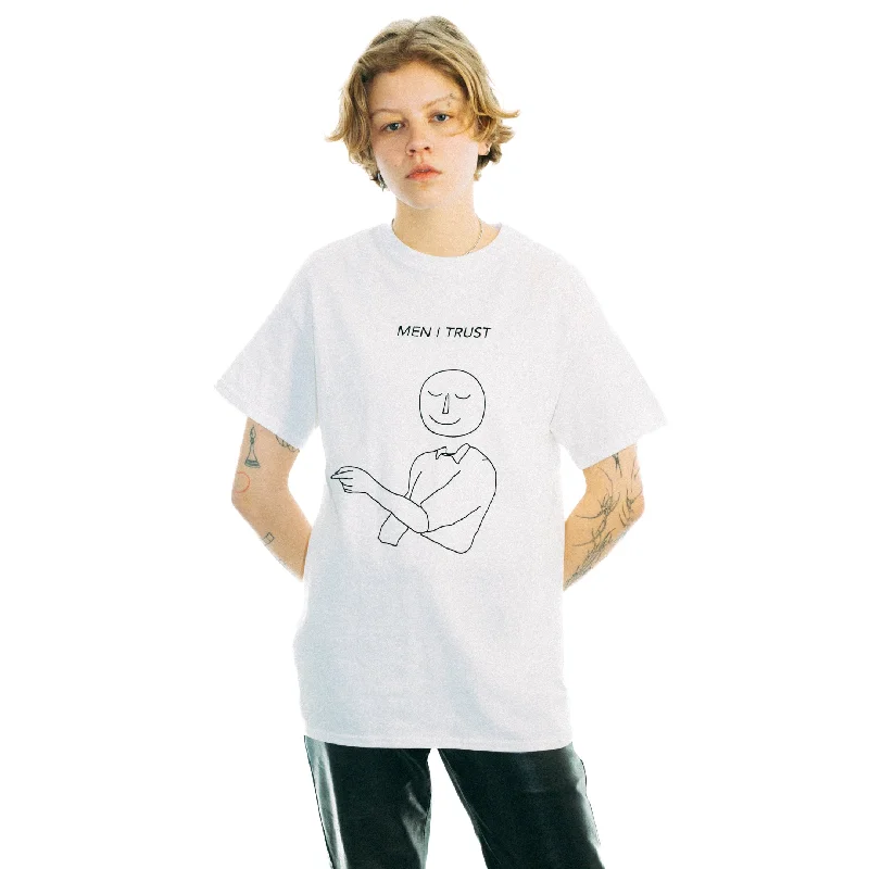 Men's organic cotton crew - neck t - shirts for everyday comfortT-Shirt - Classic MIT - White Men's organic cotton crew - neck t - shirts for everyday comfortT-Shirt - Classic MIT - White
