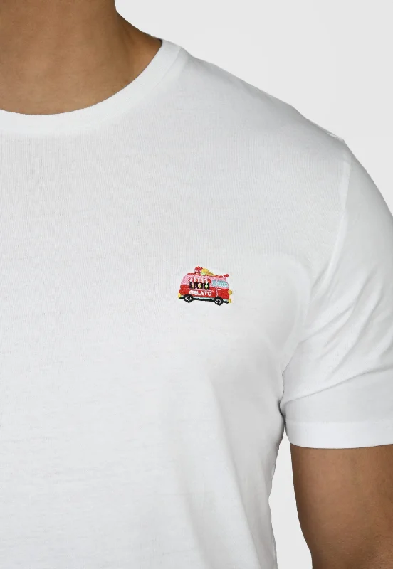 Men's short - sleeve linen t - shirts for summer beach outingsGelato T-shirt