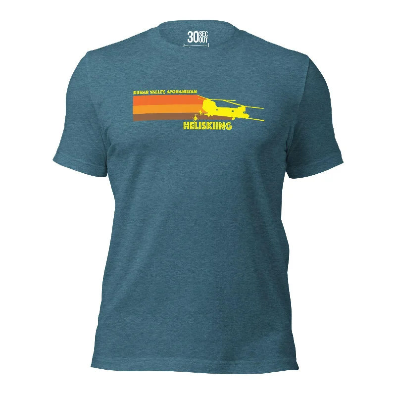Men's tie - dye t - shirts with a bohemian styleT-shirt - Kunar Valley Heliskiing