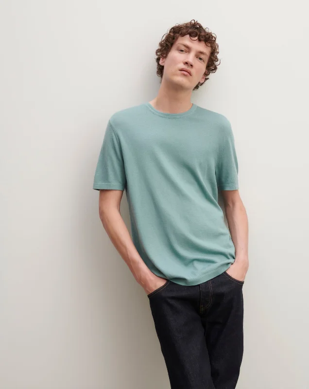 Men's luxury cashmere blend polo shirts in solid colorsT-shirt ultrafin
