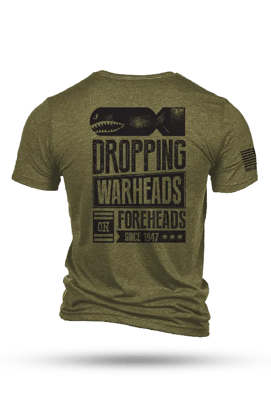 Men's long - sleeve henley t - shirts with button - down placketsWarheads on Foreheads - T-Shirt Men's long - sleeve henley t - shirts with button - down placketsWarheads on Foreheads - T-Shirt