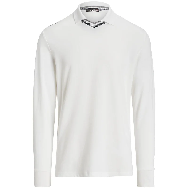 Men's button - down spread collar polo shirts for business casualTailored Fit Stretch Pique Polo Shirt Ceramic White Multi - SS24 Men's button - down spread collar polo shirts for business casualTailored Fit Stretch Pique Polo Shirt Ceramic White Multi - SS24