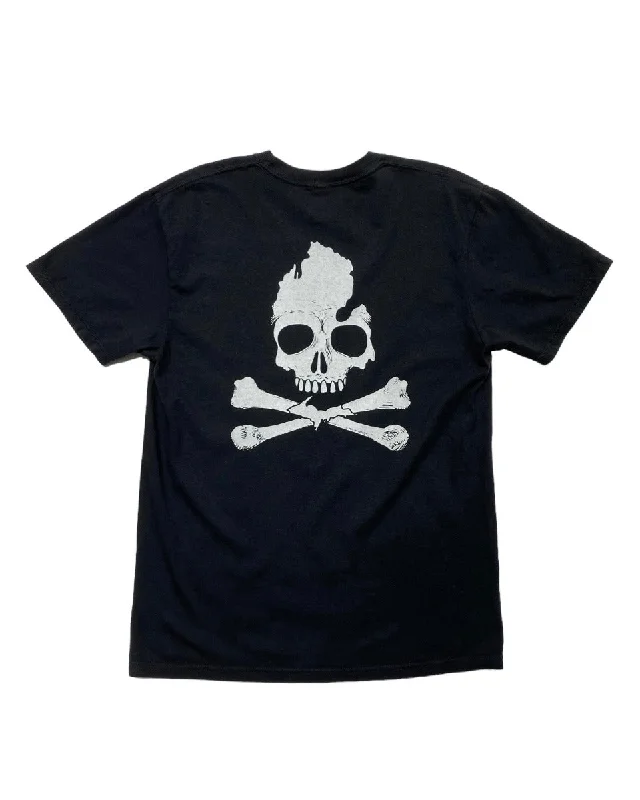 Men's organic cotton crew - neck t - shirts for everyday comfortThe Great Lakes State - Michigan Skull & Bones T-Shirt - Black Men's organic cotton crew - neck t - shirts for everyday comfortThe Great Lakes State - Michigan Skull & Bones T-Shirt - Black