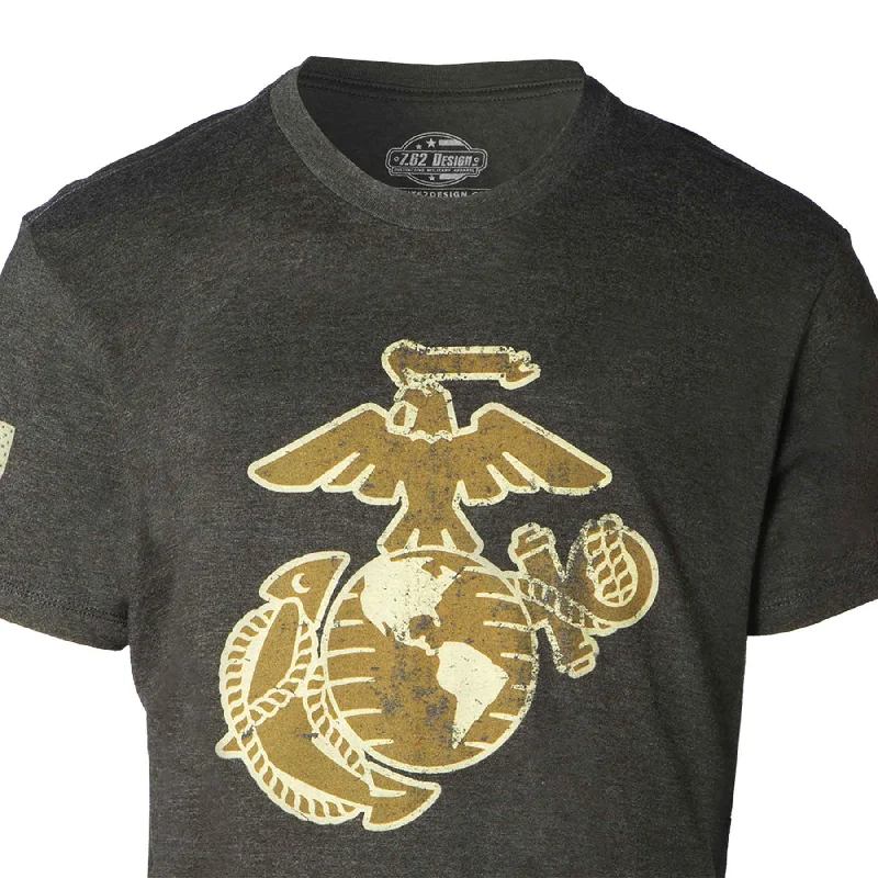 Men's lightweight performance t - shirts for running marathonsVintage-Look Graphic Marine Corps EGA T-shirt Men's lightweight performance t - shirts for running marathonsVintage-Look Graphic Marine Corps EGA T-shirt