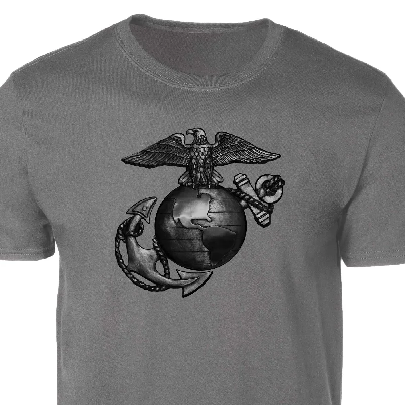 Men's antimicrobial t - shirts for odor - free freshness during travelBlack Metallic EGA Men's antimicrobial t - shirts for odor - free freshness during travelBlack Metallic EGA