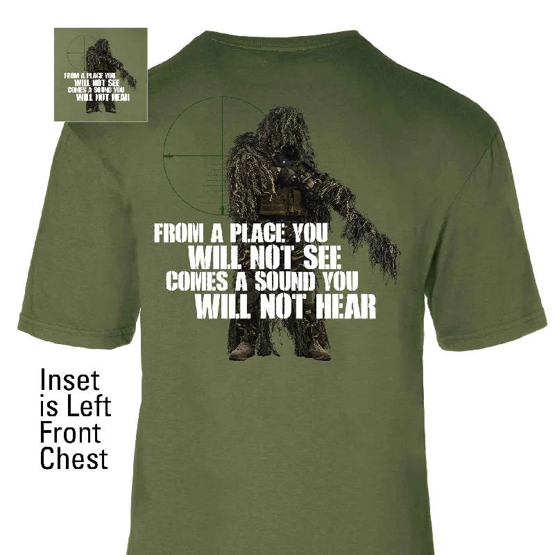 Men's moisture - wicking athletic t - shirts for intense workoutsSound You Will Not Hear T-shirt Men's moisture - wicking athletic t - shirts for intense workoutsSound You Will Not Hear T-shirt