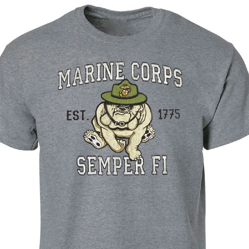 Men's moisture - wicking athletic t - shirts for intense workoutsMarine Corps Retro Bulldog Men's moisture - wicking athletic t - shirts for intense workoutsMarine Corps Retro Bulldog