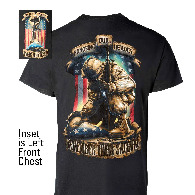 Men's plus - size pocket t - shirts with a classic lookHonoring Our Heroes T-shirt