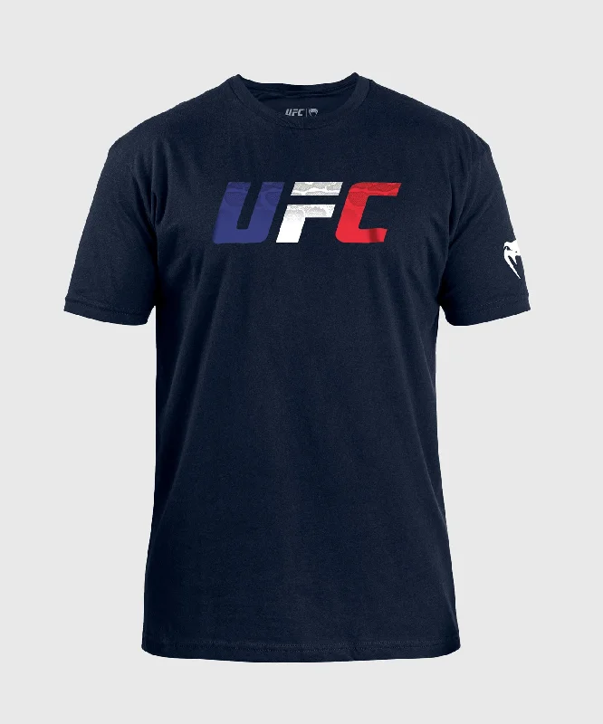 Men's thermal t - shirts with a high - neck design for cold weatherUFC Unrivaled by Venum French Flag Men's T-Shirt - Navy Blue Men's thermal t - shirts with a high - neck design for cold weatherUFC Unrivaled by Venum French Flag Men's T-Shirt - Navy Blue