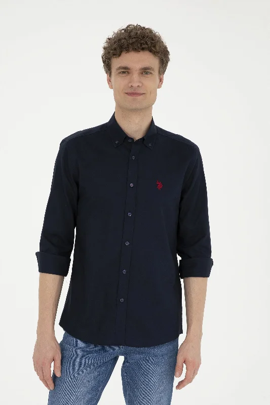 Men's slim fit short sleeve polo shirts with contrast collarsKošulja dugih rukava