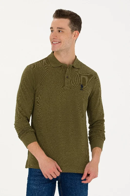 Men's breathable cotton blend polo shirts for summer outingsPolo majica dugih rukava