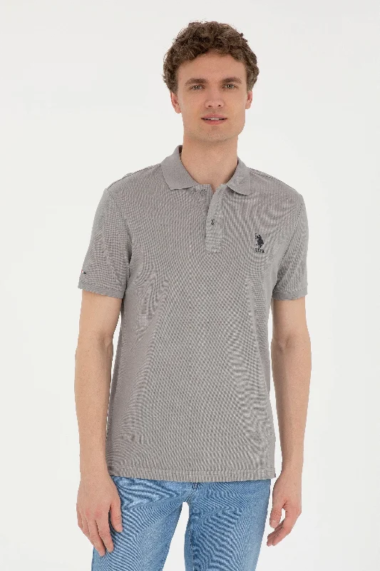 Men's two - tone stripe polo shirts with a preppy stylePolo majica kratkih rukava