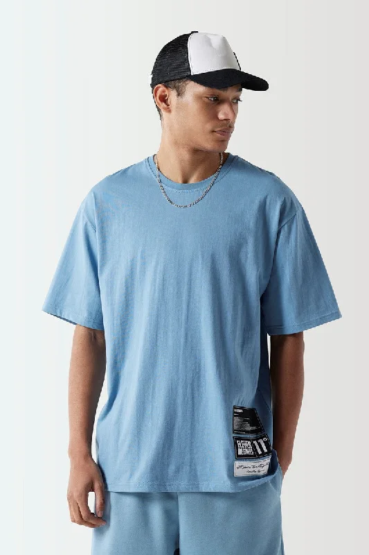 Men's moisture - wicking athletic t - shirts for intense workoutsVarsity Graphic T-Shirt - Shadow Blue Men's moisture - wicking athletic t - shirts for intense workoutsVarsity Graphic T-Shirt - Shadow Blue
