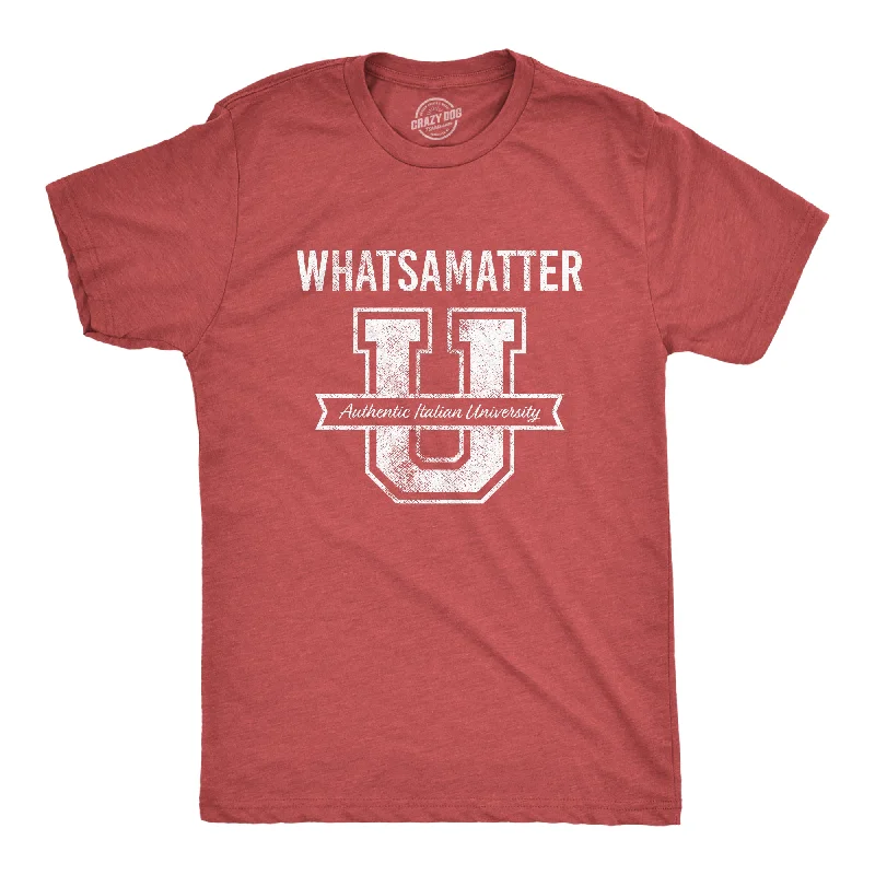 Men's button - front t - shirts with a unique artistic printWhat's A Matter U Men's T Shirt