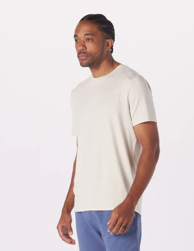 Men's distressed denim - look t - shirts with a rugged appeal2 Pack Salton Short Sleeve: Forest Green and Oatmilk/White Stripe Men's distressed denim - look t - shirts with a rugged appeal2 Pack Salton Short Sleeve: Forest Green and Oatmilk/White Stripe