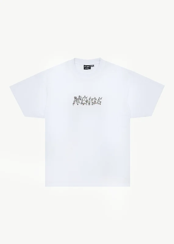 Men's mock - neck t - shirts with a modern and sleek styleAFENDS Mens Daisy Chain - Boxy Fit Tee - White Men's mock - neck t - shirts with a modern and sleek styleAFENDS Mens Daisy Chain - Boxy Fit Tee - White
