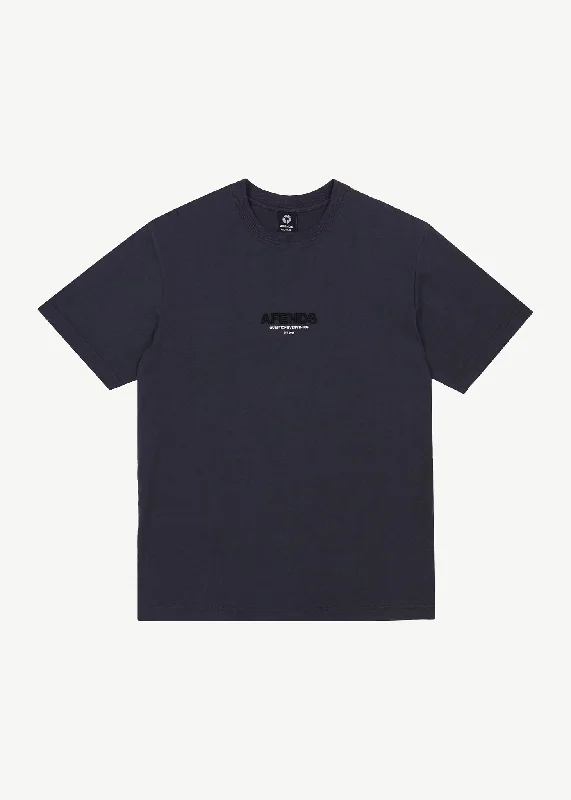 Men's organic cotton crew - neck t - shirts for everyday comfortAFENDS Mens Vinyl - Retro Fit Tee - Charcoal