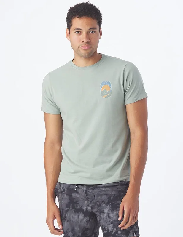 Men's plus - size pocket t - shirts with a classic lookAvalon Mountain Tee: Sage Green Men's plus - size pocket t - shirts with a classic lookAvalon Mountain Tee: Sage Green