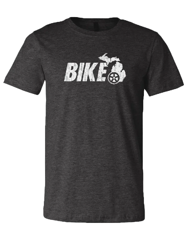 Men's thermal t - shirts with a high - neck design for cold weatherBike Michigan Unisex T-Shirt Men's thermal t - shirts with a high - neck design for cold weatherBike Michigan Unisex T-Shirt