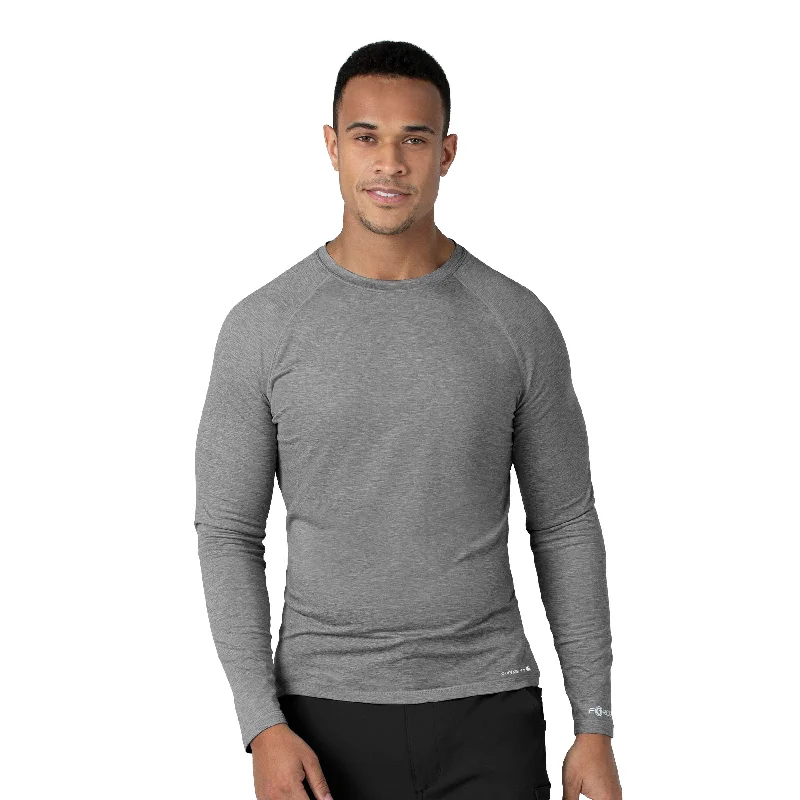 Men's organic cotton crew - neck t - shirts for everyday comfortCarhartt Force Sub-Scrubs Men's Performance Long Sleeve Tee - Grey Heather