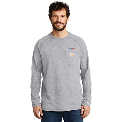 Men's ribbed t - shirts with a textured finish for added styleCarhartt Moisture-Wicking Long Sleeve Pocket T-Shirt