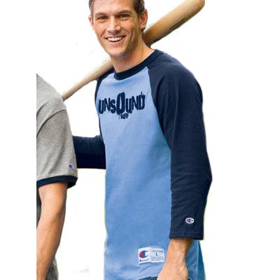 Men's organic cotton crew - neck t - shirts for everyday comfortChampion Adult 6.1oz. Tagless Raglan Baseball T-Shirt Men's organic cotton crew - neck t - shirts for everyday comfortChampion Adult 6.1oz. Tagless Raglan Baseball T-Shirt