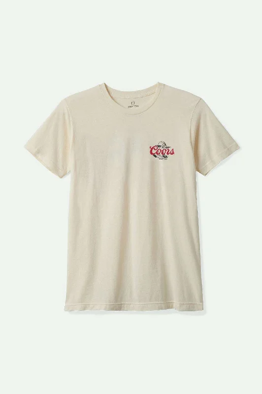 Men's organic cotton crew - neck t - shirts for everyday comfortCoors Wayne S/S Standard T-Shirt - Natural