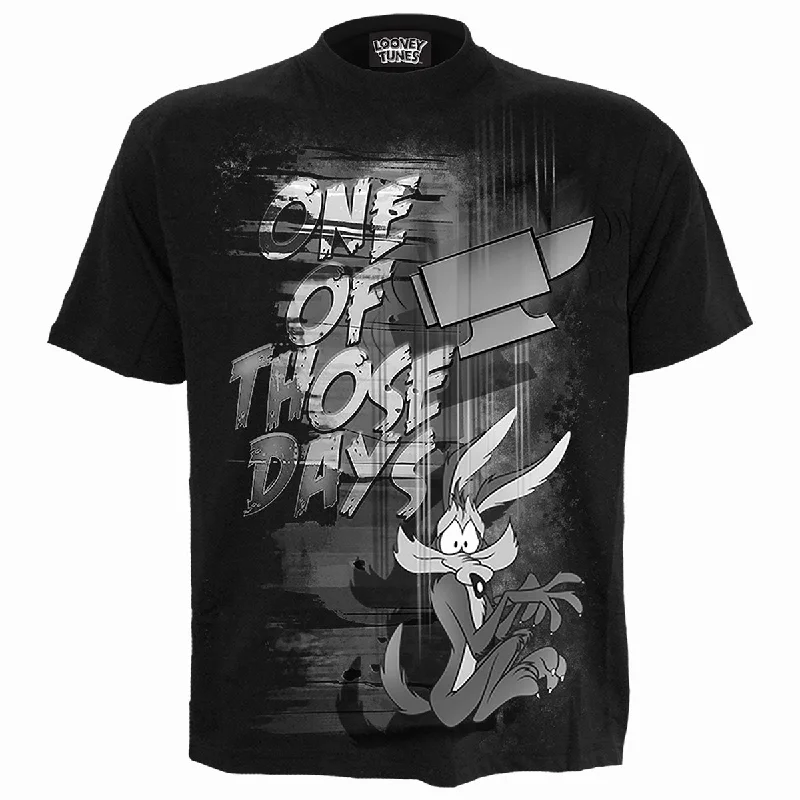 Men's plus - size pocket t - shirts with a classic lookCOYOTE - THOSE DAYS - Front Print T-Shirt Black Men's plus - size pocket t - shirts with a classic lookCOYOTE - THOSE DAYS - Front Print T-Shirt Black
