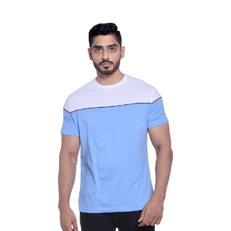 Men's ribbed t - shirts with a textured finish for added styleCrew Neck Dual Colour Half Sleeve T-Shirts. Men's ribbed t - shirts with a textured finish for added styleCrew Neck Dual Colour Half Sleeve T-Shirts.