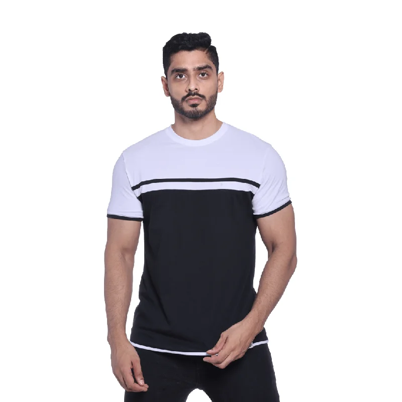 Men's polo t - shirts with a contrast collar for a preppy lookCrew Neck Dual Colour Half Sleeve T-Shirts. Men's polo t - shirts with a contrast collar for a preppy lookCrew Neck Dual Colour Half Sleeve T-Shirts.